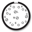 AMPHENOL AEROSPACE D38999/26KD97PN Circular Connector, MIL-DTL-38999 Series III, DS38999/26 Series, Straight Plug, 12 Contacts