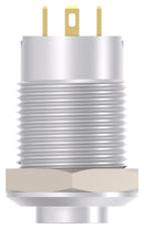 ALCOSWITCH - TE CONNECTIVITY AV1210E312R04 Vandal Resistant Switch, 12V LED, AV12 Series, 12 mm, SPST-NO-DM, Momentary, Round Raised, Natural