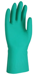 UCI G/NITRA/GN/08 Gloves, Nitrile, Gauntlet, Green, NL15 Series, M