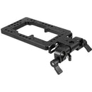 CAMVATE Double-Faced Battery Plate with Adjustable 15mm Rod Clamp & 360° Swivel