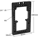 CAMVATE Double-Faced Battery Plate with Adjustable 15mm Rod Clamp & 360° Swivel