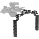 CAMVATE Aluminum Handgrip Kit with 15mm Rosette Rod Clamp
