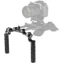 CAMVATE Aluminum Handgrip Kit with 15mm Rosette Rod Clamp