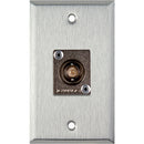 TecNec 1-Gang Wall Plate with Canare 12G-SDI BNC Female Connector (White Lexan)