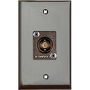 TecNec 1-Gang Wall Plate with Canare 12G-SDI BNC Female Connector (Brown Lexan)