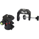 CAMVATE 360° Ball Head with Quick Release Plate & Mounting Clamp