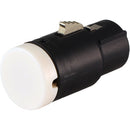 Cable Techniques Low-Profile Right-Angle XLR 3-Pin Female Connector (Standard Outlet, A-Shell, White Cap)