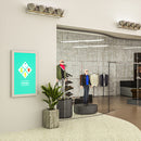 Chief Impact On-Wall Kiosk with Protective Glass for 55" Flat Panel Portrait Displays (White)