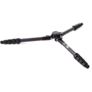 3 Legged Thing Jay Carbon Fiber Travel Tripod Legs with Quick Leveling Base (Matte Black)