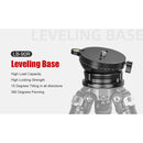 Sunwayfoto LB-90R Leveling Base with Panoramic Platform and External Bubble Level (Black)