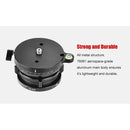 Sunwayfoto LB-90R Leveling Base with Panoramic Platform and External Bubble Level (Black)