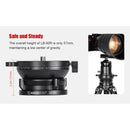Sunwayfoto LB-90R Leveling Base with Panoramic Platform and External Bubble Level (Black)
