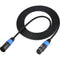 Sescom DMX-3M3F XLRM to XLRF Non-Plenum DMX Lighting Control Cable (25')