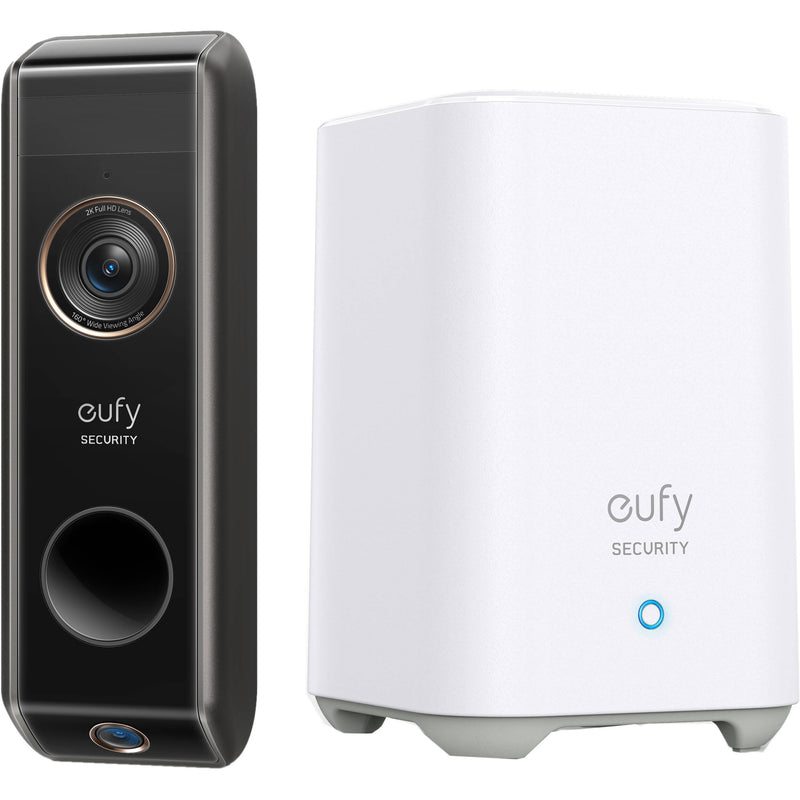 eufy Security 2K QHD Dual Cam Wi-Fi Video Wired Doorbell & Home Base Kit (Battery)