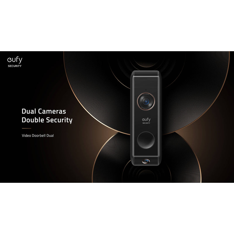 eufy Security 2K QHD Dual Cam Wi-Fi Video Wired Doorbell & Home Base Kit (Battery)