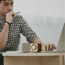 Sangean WR-7 Tabletop Wireless Bluetooth Speaker with FM Radio (Walnut)