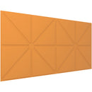 Vicoustic VicWallpaper VMT Triangles (Pumpkin Orange, 46.85 x 23.43 x 0.39", 8-Pack)