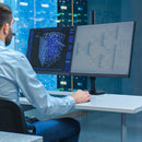 Ergotron LX Dual Desk Mount Stacking Arm for Displays up to 40" (Matte Black)