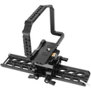 CAMVATE Full Camera Cage with Dovetail/Baseplate Assembly for FUJIFILM X-H2S