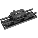 CAMVATE 12" ARRI-Style Dovetail with Quick Release Sliding Plate, 15mm LWS Baseplate & Rods