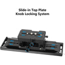 CAMVATE 12" ARRI-Style Dovetail with Quick Release Sliding Plate, 15mm LWS Baseplate & Rods