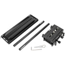 CAMVATE 12" ARRI-Style Dovetail with Quick Release Sliding Plate, 15mm LWS Baseplate & Rods