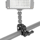 CAMVATE Super Crab Clamp with 1/4"-20 & 3/8"-16 Threads (Black T-Handle)