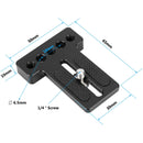 CAMVATE Top/Bottom Plate with Mounting Slot for Monitor Cage Rig
