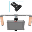 CAMVATE Top/Bottom Plate with Mounting Slot for Monitor Cage Rig