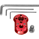 Kondor Blue Mini Lock Quick Release System (Male Plate Only, Cardinal Red)