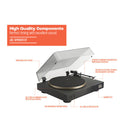 JBL Spinner BT Manual Two-Speed Turntable with Bluetooth (Black and Gold)