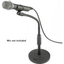 Auray MSGN-17 Telescoping Desktop Mic Stand with Gooseneck (18")