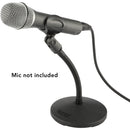 Auray MSGN-6 Desktop Gooseneck Mic Stand with Weighted Base (6")