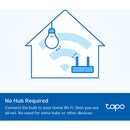 TP-Link Tapo L510E Smart Wi-Fi Light Bulb (Warm White, 4-Pack)