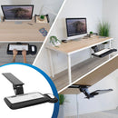 Mount-It! MI-7149 Under Desk Keyboard Platform with Mouse Tray & Wrist Support (Black)