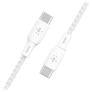 Belkin BoostCharge Braided USB-C Cable (10', White)