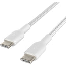 Belkin BoostCharge Braided 60W USB-C Cable (White, 3.3', 2-Pack)