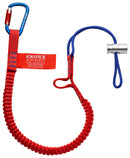 KNIPEX 00 50 12 T BK Lanyard, with Fixated Carabiner, Tethered Tools, 95 mm x 28 mm