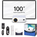 Vankyo Leisure L570 200-Lumen Full HD LED LCD Smart Projector with 100" Screen