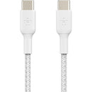 Belkin BoostCharge Braided 60W USB-C Cable (White, 6.6')