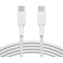 Belkin BoostCharge Braided 60W USB-C Cable (White, 6.6')