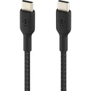 Belkin BoostCharge Braided 60W USB-C Cable (Black, 3.3')