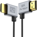 PORTKEYS Right-Angle Standard HDMI Cable Set (Pair, 1.1 & 3.2')