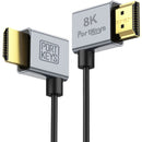 PORTKEYS Right-Angle Standard HDMI Cable Set (Pair, 1.1 & 3.2')