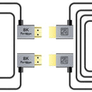 PORTKEYS Right-Angle Standard HDMI Cable Set (Pair, 1.1 & 3.2')