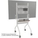 Chief Voyager Large Manual Height-Adjustable AV Cart (White)
