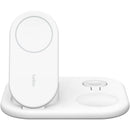 Belkin BoostCharge 15W 3-in-1 Magnetic Foldable Wireless Charger with Qi2 (White)