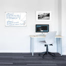 Luxor Porcelain Wall-Mounted Dry-Erase Whiteboard (36 x 24")