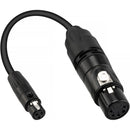 Genaray Mini 3-Pin Female to 5-Pin Female DMX Adapter Cable (0.5')