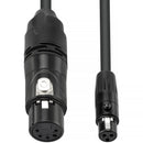 Genaray Mini 3-Pin Female to 5-Pin Female DMX Adapter Cable (0.5')